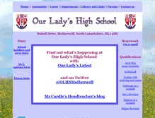 Tablet Screenshot of ourladyshighschool.co.uk